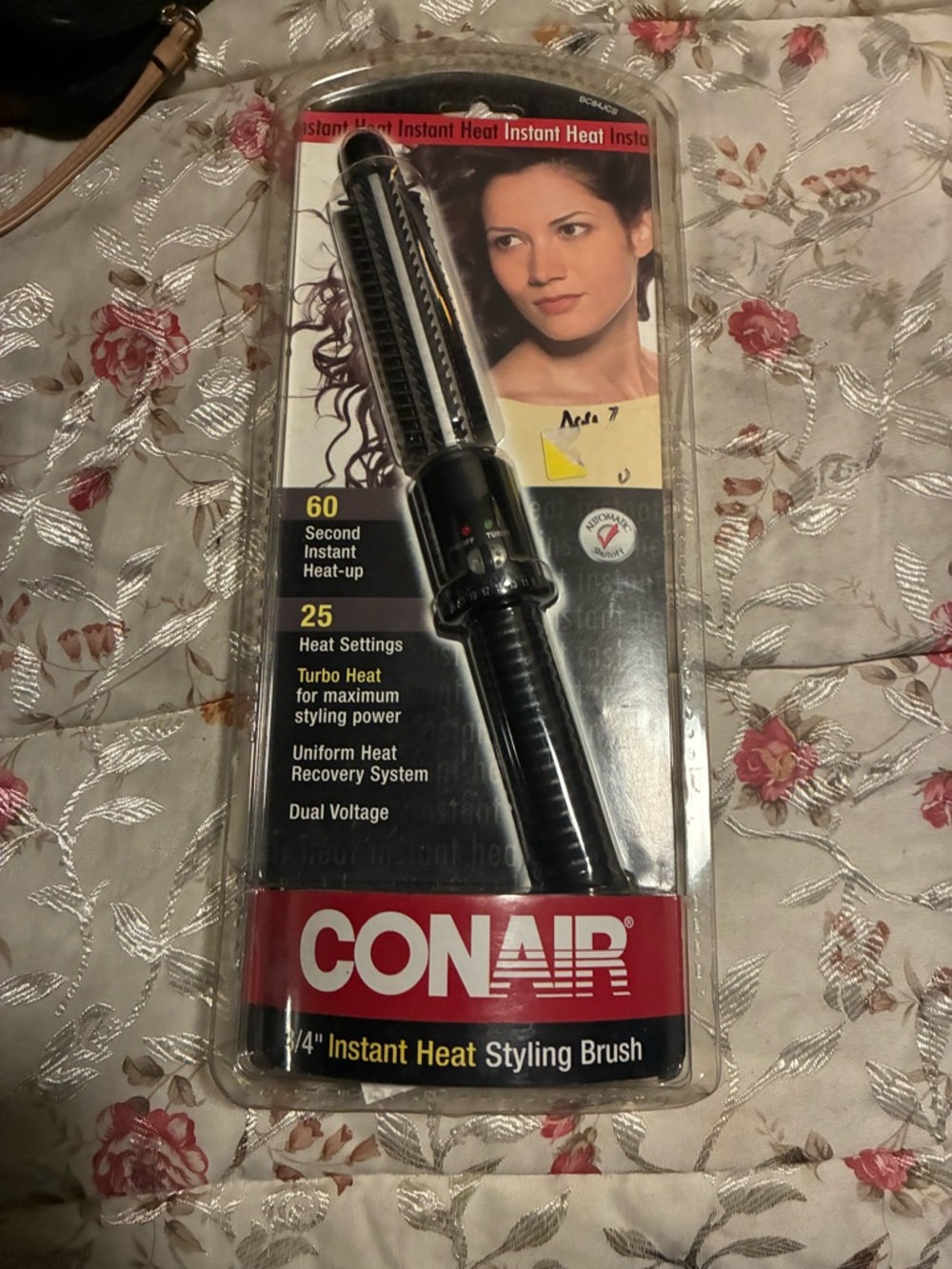 Conair Black Instant Heat Styling Brush - 3/4"